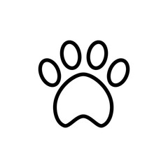 animal foot icon sign vector