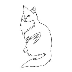 Pet Animal Vector Line Art Graphic Design Decoration