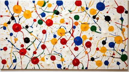 Abstract Colorful Paint Splatter Texture Background Art