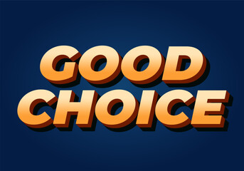 Good choice. Text effect with bold fonts for social media, website or print ads