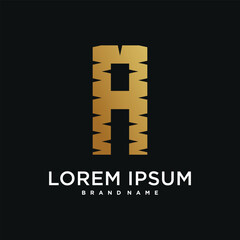 Obraz premium Letter A logo design vector icon with creative idea. Premium Vector