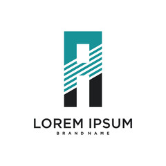 Unique modern letter A logo design. Premium Vector