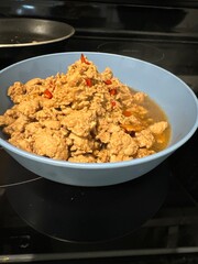 beef in a pan