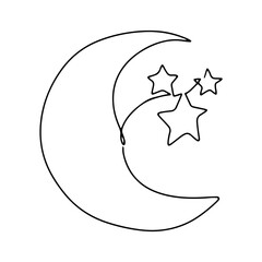 Sky Universe Graphic Design Decoration Vector Line Art