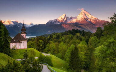 Notre Dame Cathedral stands tall alongside the mountains