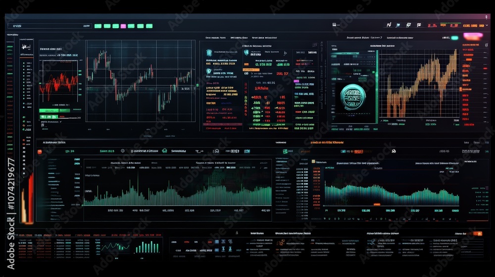 Poster a sleek stock index table on a financial website, showing the performance of stocks across various s