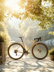 Fototapeta premium Go For a Ride Day Embrace Nature with Cycling - Perfect for Earth Day and World Environment Day