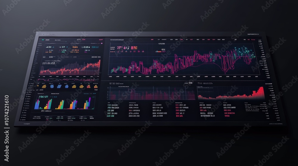 Poster a stock index table designed for investors, comparing the performance of stocks from various sectors