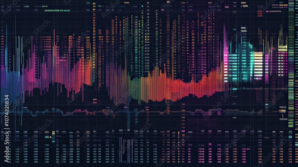 Poster a stock index table featuring detailed performance metrics for major stock exchanges around the worl