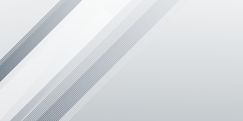 Abstract lines pattern technology on gray gradients background. Modern gray abstract vector long banner background. Vector illustration abstract graphic design banner pattern background template.