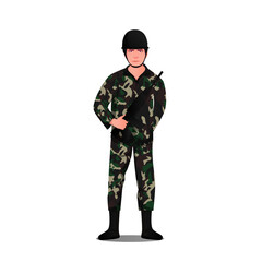 Army character vector illustration clipart