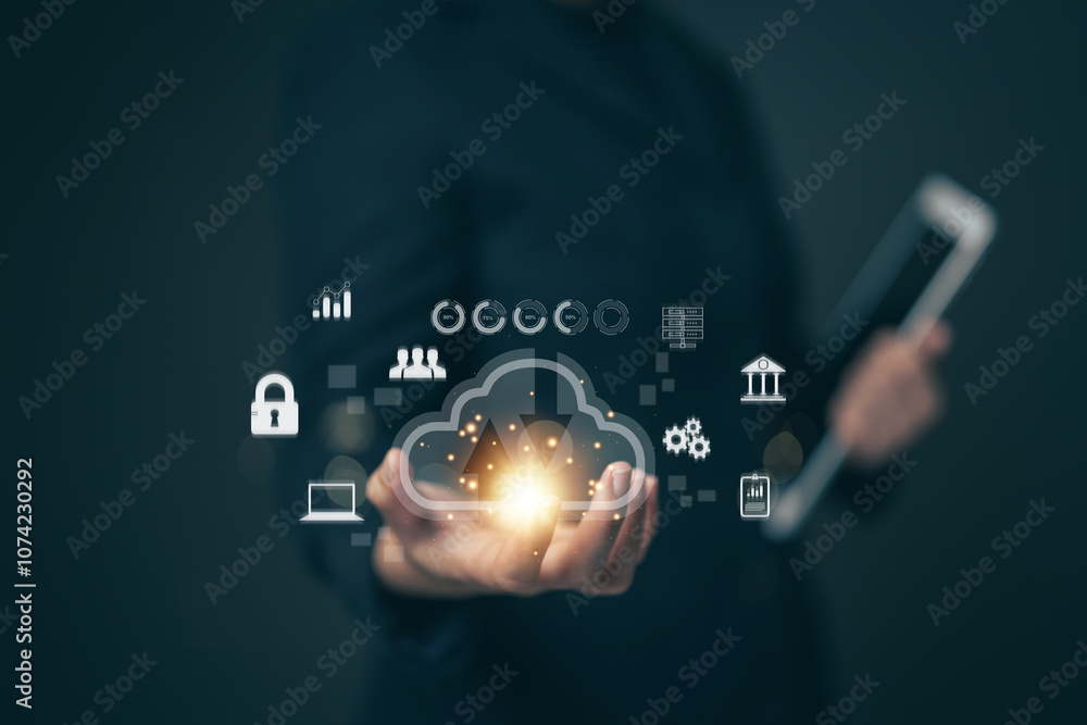 Poster cloud technology, storage space, computer systems, hardware and software used for processing, storag