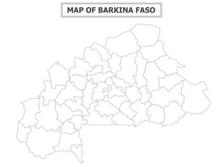 Fototapeta premium African Countries Geography Political map. Political map of country with capital, province or state capital, major cities and town.