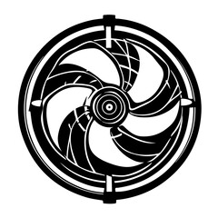 Turbine fan blades Vector Logo