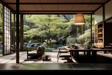 Fototapeta premium Architecture building table chair.