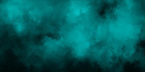 abstract cloud and vapor texture background. Black and blue smoke aquarelle smudge illustration smooth grungy smokey light pastel colors ink glow. Teal color powder explosion .	
