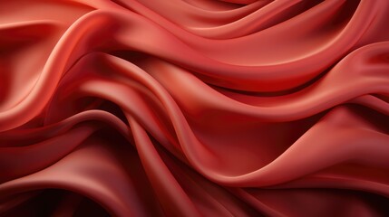 Obraz premium red color luxury silk cloth texture.