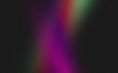 Vibrant color grainy gradient backdrop design. Abstract purple blue red green black color noisy gradient, glowing color flow, bright, shine, website header design, poster or banner
