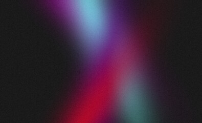 Vibrant color grainy gradient backdrop design. Abstract magenta purple blue black color noisy gradient, glowing color flow, bright, shine, website header design, poster or banner