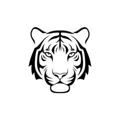 Majestic Tiger Emblem &ndash; Wild Spirit in Minimalist Design
