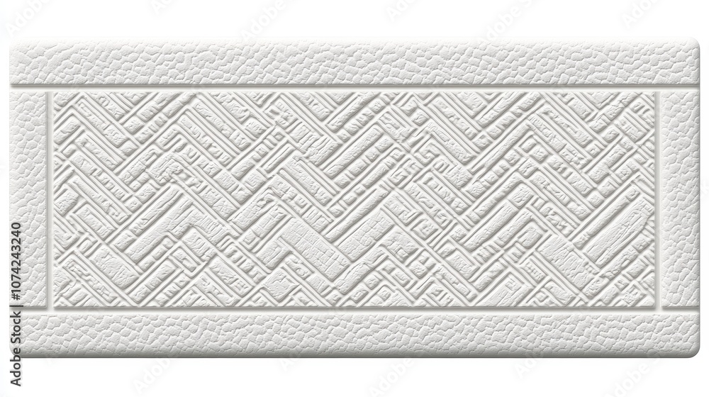 Poster white 3d textured surface with diagonal pattern abstract geometric design