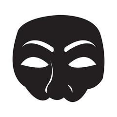 face mask icon illustration design template