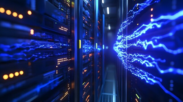 Database servers computing supercharged with electricity - Powered by Adobe