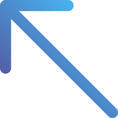 Obraz premium up left arrow