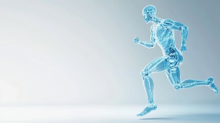 Futuristic AI robot with glowing eyes, standing on a dark, illuminated stage, representing an advanced artificial intelligence concept.