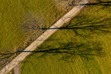 Wiejska droga z powietrza  © Maciej G. Szling