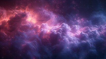 Fototapeta premium Abstract Nebula Background with Pink and Purple Swirls