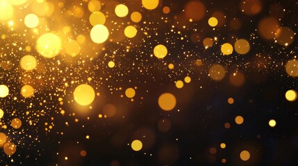 Festive background adorned with sparkling light spots