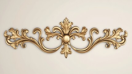 Gold decorative frame for text in a 2D cartoon style illustration