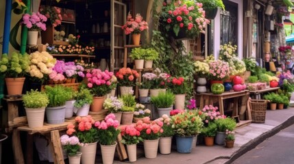 Charming Flower Shop in Paris