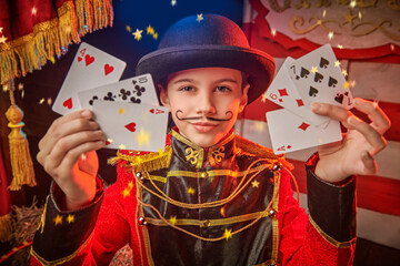 joyful trickster boy