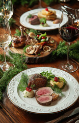 christmas table setting