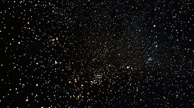 A breathtaking view of a black sky filled with countless glittering stars, symbolizing the infinite beauty of space