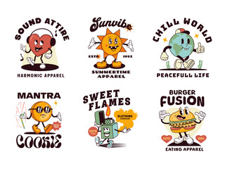 6 Mascots Logo Collection