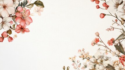 Elegant wedding invitation design with floral motifs and sophisticated typography