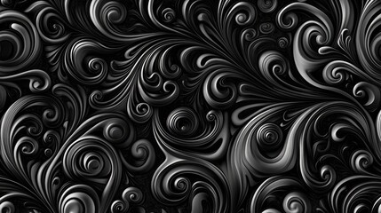 Black Swirl Pattern