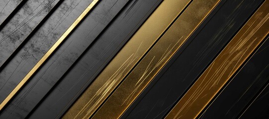 Obraz premium gold black slanted rusty iron wall background 17