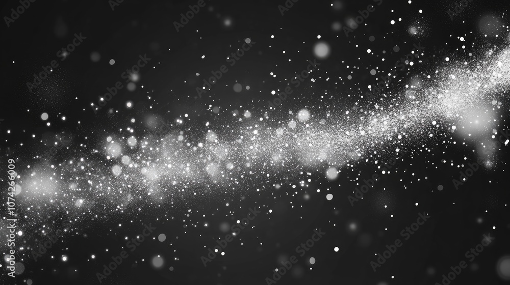 Aufkleber white sparkles and glitter create a special light effect in this 2d cartoon illustration features sp