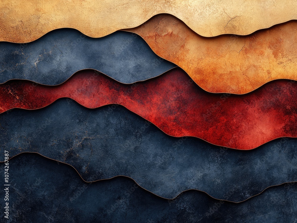 Poster abstract textured background with wavy shapes. this image is perfect for adding a touch of modern ar