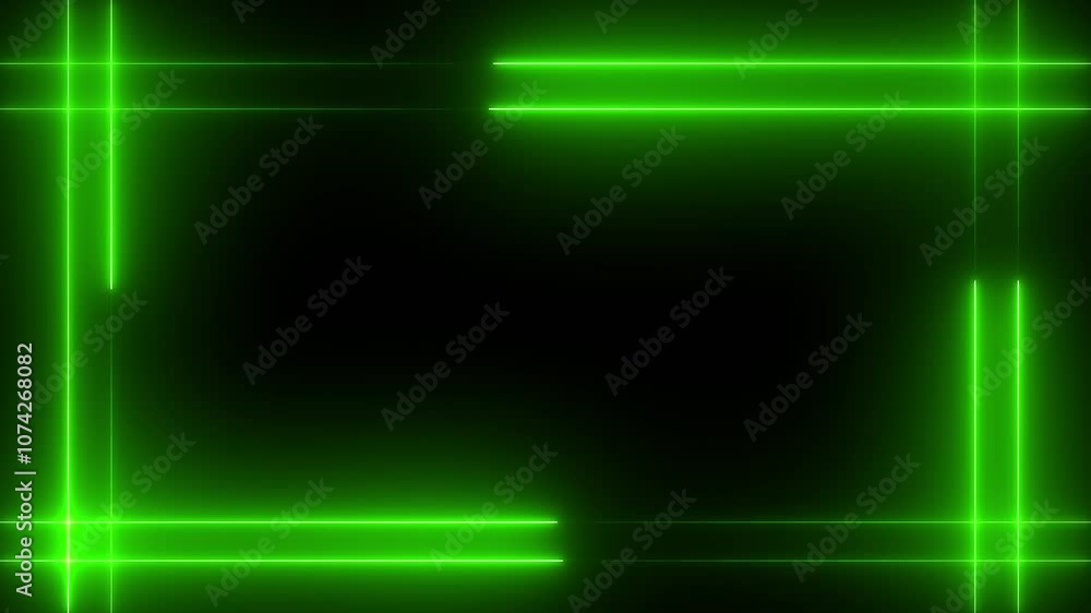 Poster neon rectangle border abstract neon line picture frame abstract, animated animation background bar g