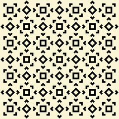 Abstract Seamless Geometric Pattern made of shapes and lines