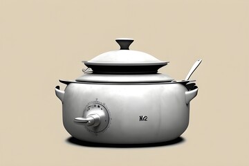 Professional Chef Cooking Isolated on White Background   Generative AI illustration