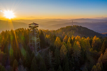 Beskid Sądeckie, Muszyna wieża widokowa © Maciej G. Szling