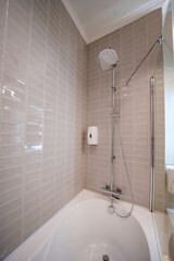 shower head in the bathroom. 