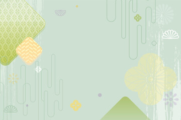 Chinese Japanese New Year vector abstract background illustration