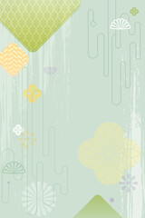 Chinese Japanese New Year vector abstract background illustration